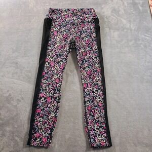 PINK Victoria's Secret Leggings Womens Medium Floral Ultimate Ankle Pockets